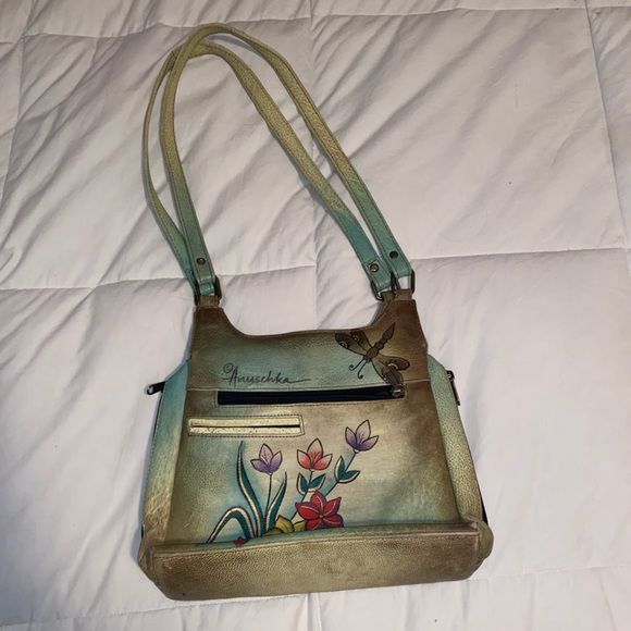 Anuschka hand painted vintage genuine leather bag - Picture 4 of 4